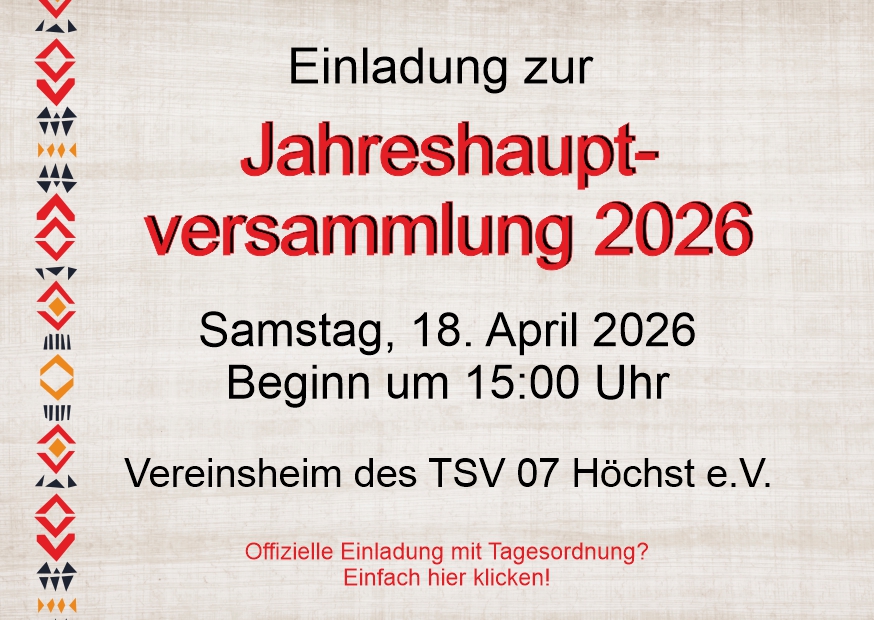 Jahreshauptversmmlung